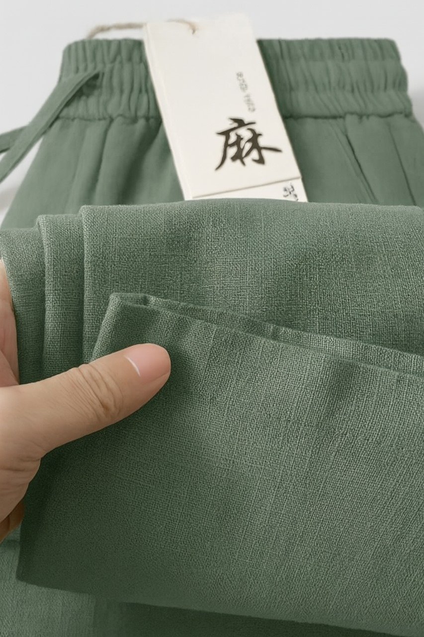 Remi Cotton Trouser | Olive