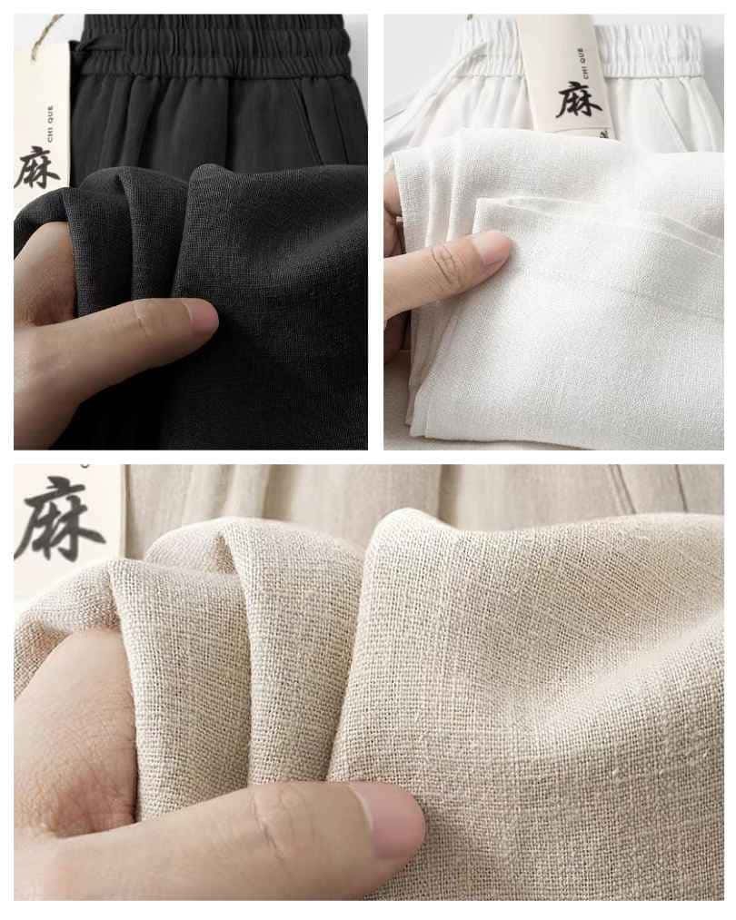 Remi Cotton Trouser (Black+White+Khaki) 3Pcs