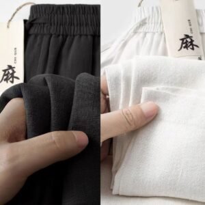 Remi Cotton Trouser (Black+White)  2Pcs