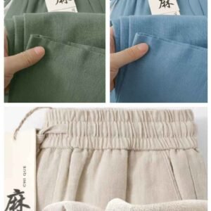 Remi Cotton Trouser (Olive+Sky+Khaki) 3Pcs