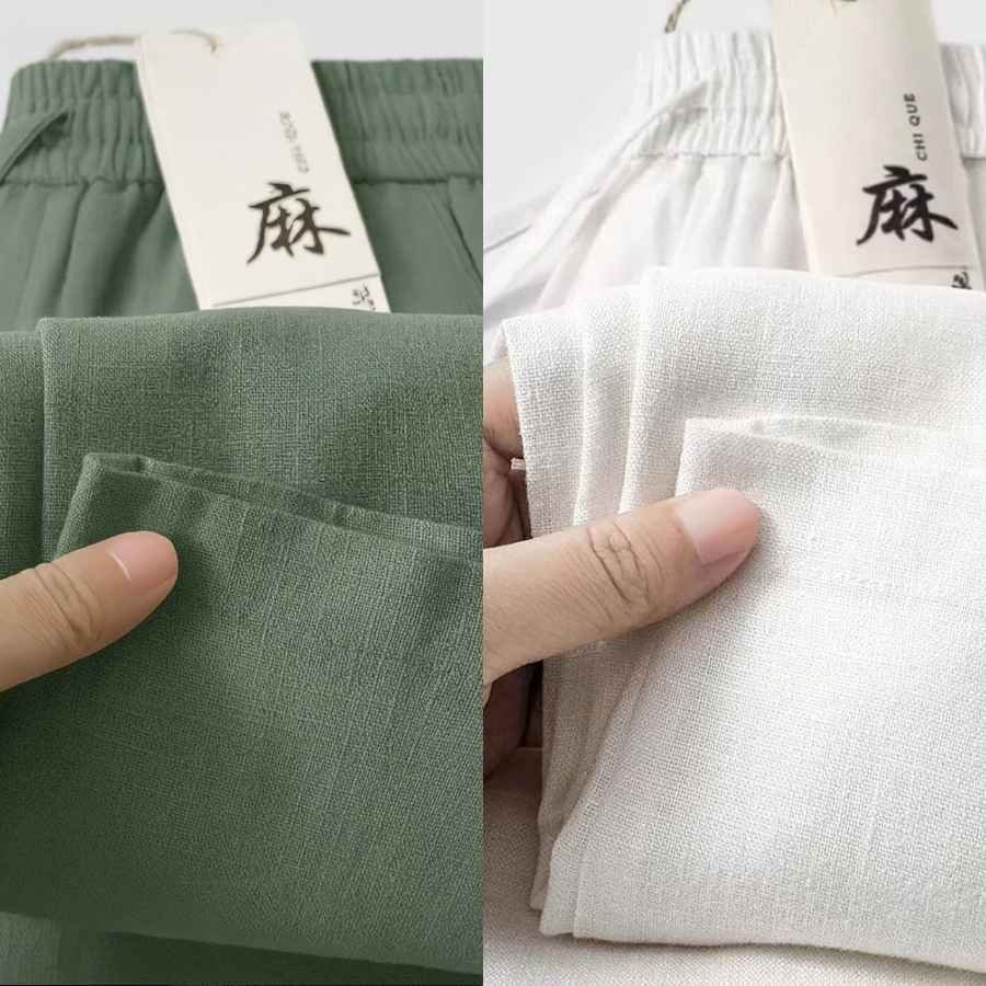 Remi Cotton Trouser (Olive+White) 2Pcs